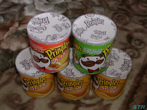 ピンクパンサーパチパチマスコットと再びプリングルスをゲット