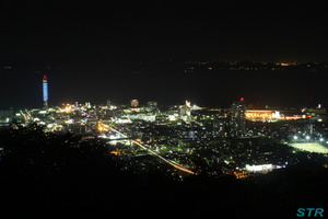 丸亀青ノ山で夜景を見る