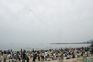 大社湾感謝祭 海原祭りブルーインパルス展示飛行
