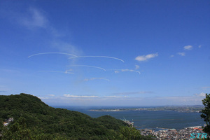 小松島港祭りブルーインパルス展示飛行2日目