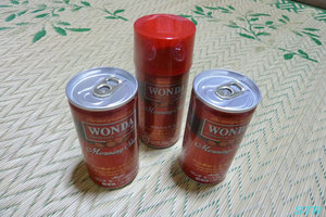 缶コーヒーワンダでミニチュア新幹線を当てる