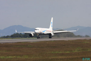 高松空港 ジンエアー機＆ウラジオストク航空機飛来