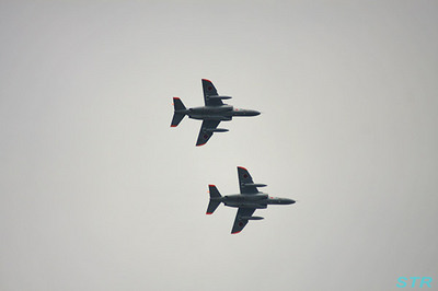 丸亀お城村 T-4航過飛行
