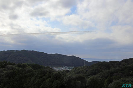 土佐清水分屯基地開庁20周年記念行事 ブルーインパルス展示飛行