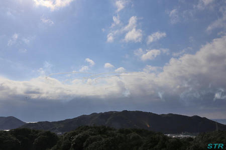 土佐清水分屯基地開庁20周年記念行事 ブルーインパルス展示飛行