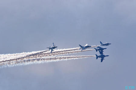 土佐清水分屯基地開庁20周年記念行事 ブルーインパルス展示飛行
