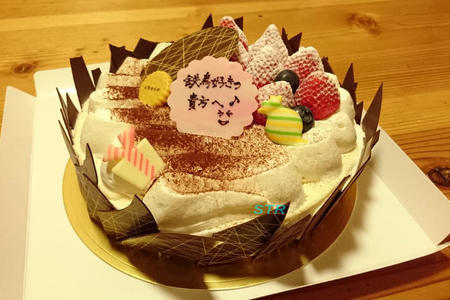 誕生日を祝ってもらう