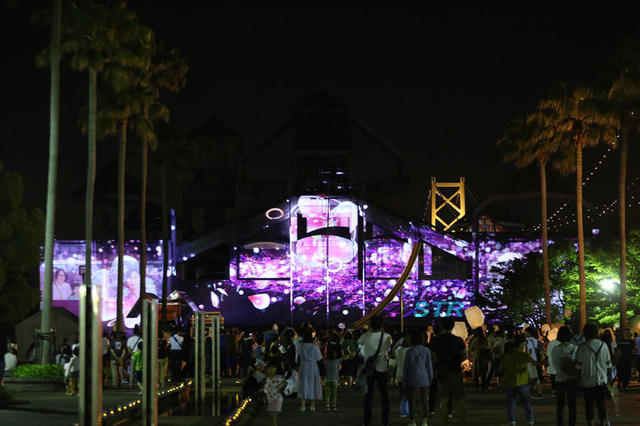 瀬戸大橋開通30周年記念 輝かナイト プロジェクションマッピング