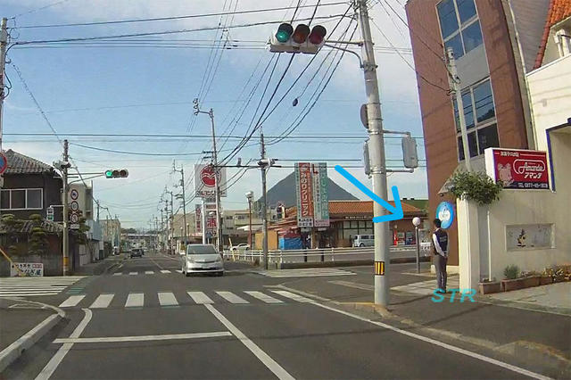 坂出市学園通りで可搬式オービスによる速度取り締まり
