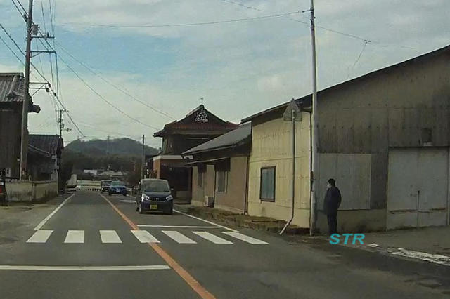 三豊市高瀬町下麻でシートベルトの取り締まり