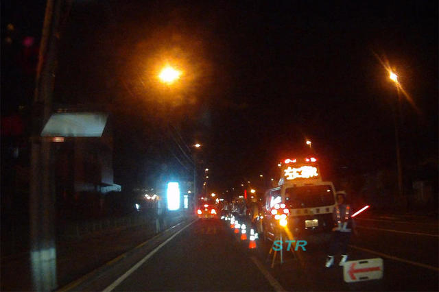 坂出市京町 官庁通りでの飲酒運転取り締まり