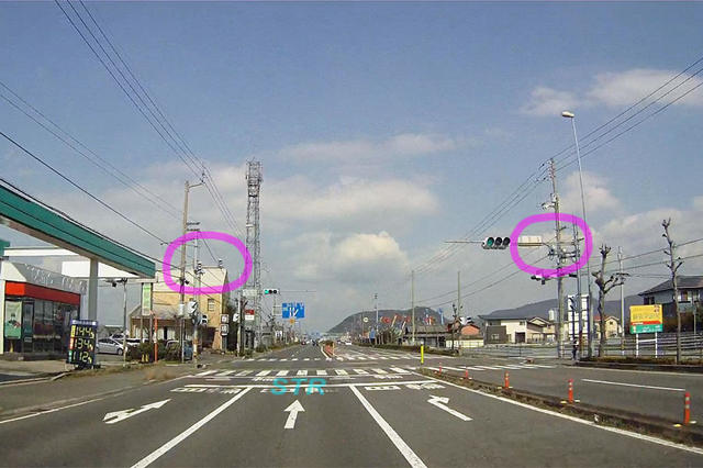 坂出市加茂町 国道11号線のNシステム