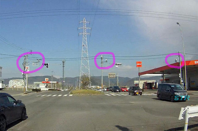 坂出市江尻町 県道186号線のNシステム