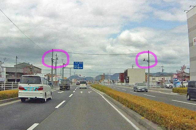 高松市多肥上町 県道147号線のNシステム