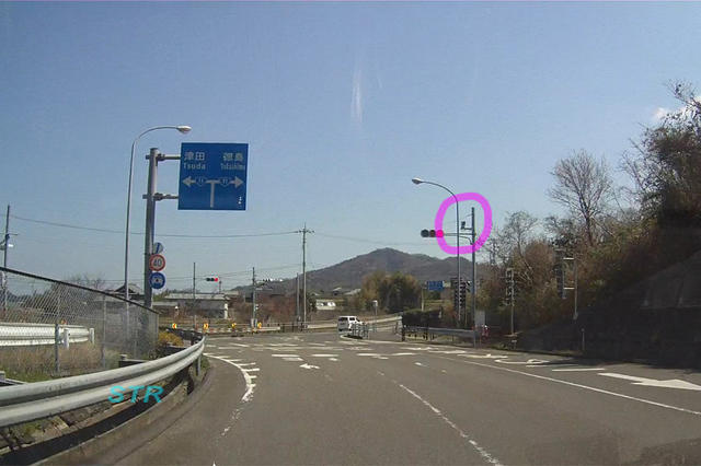 さぬき市津田町鶴羽 国道11号線 津田東IC前のNシステム