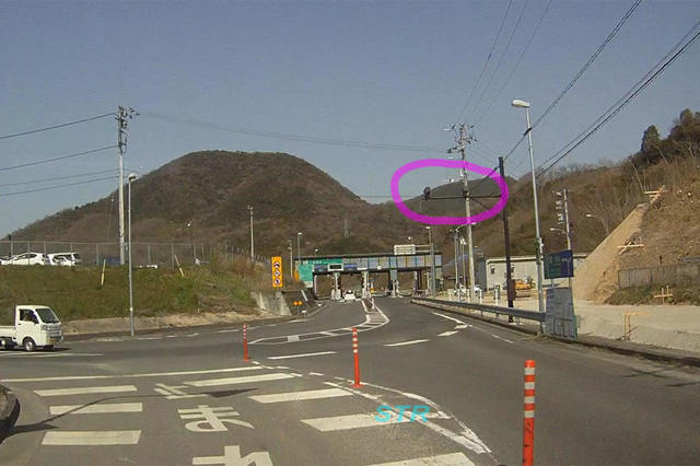 三豊市三野町下高瀬 三豊鳥坂IC前のNシステム