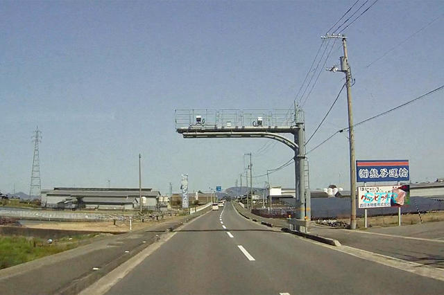 観音寺市粟井町 国道377号線のNシステム