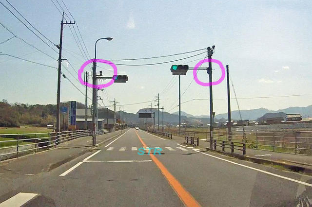 さぬき市鴨部 国道11号線のNシステム