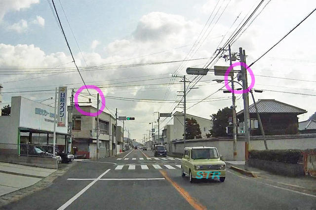 高松市国分寺町新居 県道33号線のNシステム