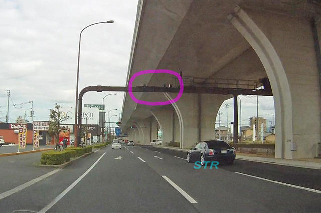 高松市上天神町 国道11号線高松東バイパスのNシステム