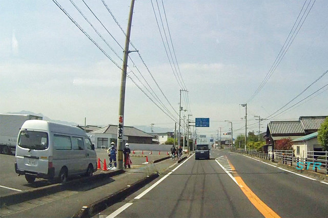 観音寺市柞田町 国道11号線でのシートベルト取り締まり