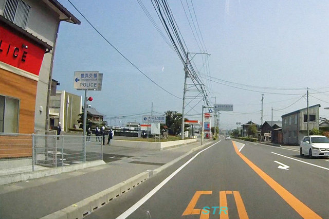 観音寺市豊浜町和田浜 国道11号線 豊浜交番前でのシートベルト取り締まり