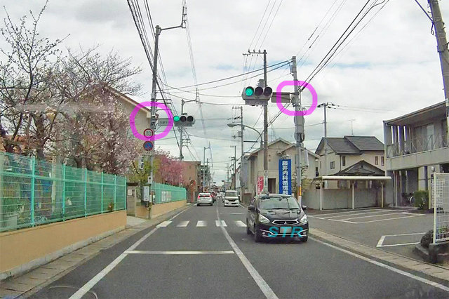 高松市多肥下町 県道147号線のNシステム