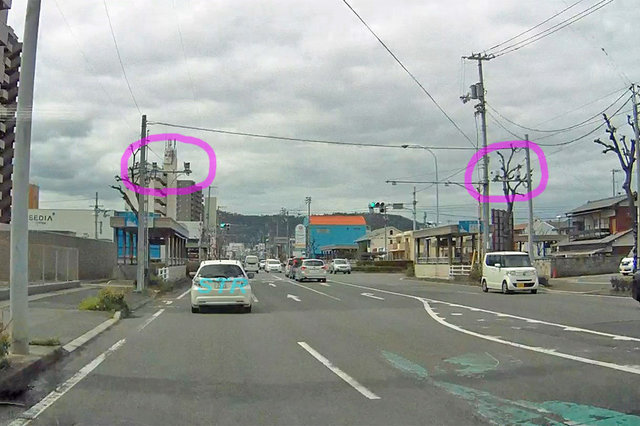 高松市今里町2丁目・松縄町 市道上福岡多肥下町線・県道272号線のNシステム
