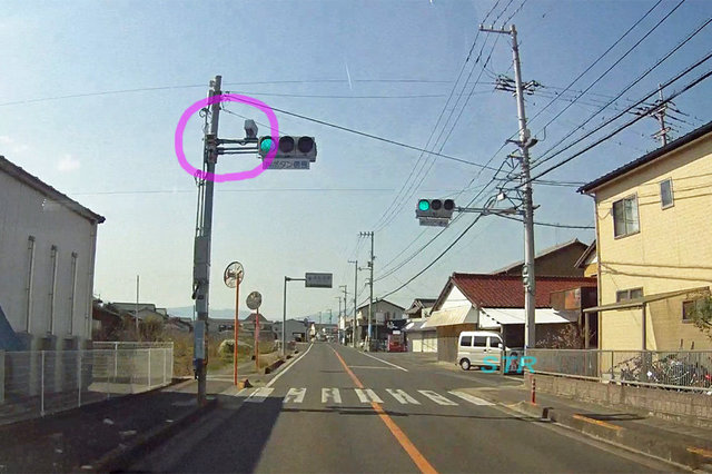 高松市川部町 県道44号線のNシステム
