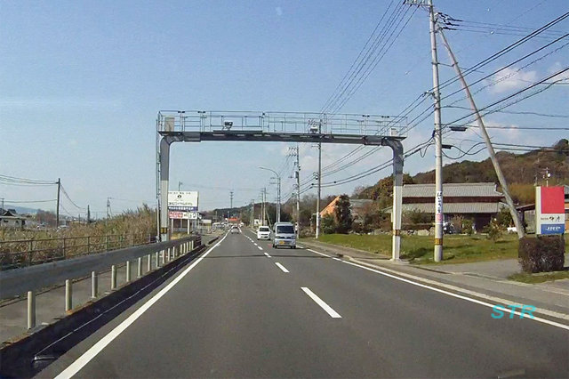 東かがわ市伊座 国道11号線のNシステム