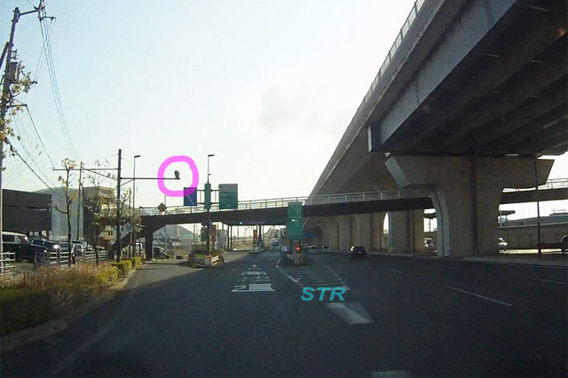 高松市檀紙町 高松檀紙IC前のNシステム