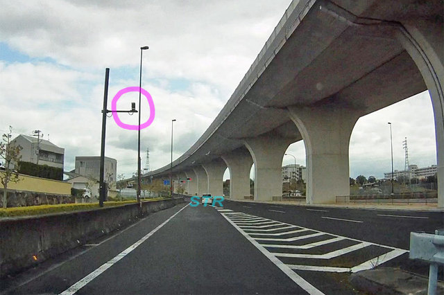 高松市前田東町 高松東IC前のNシステム