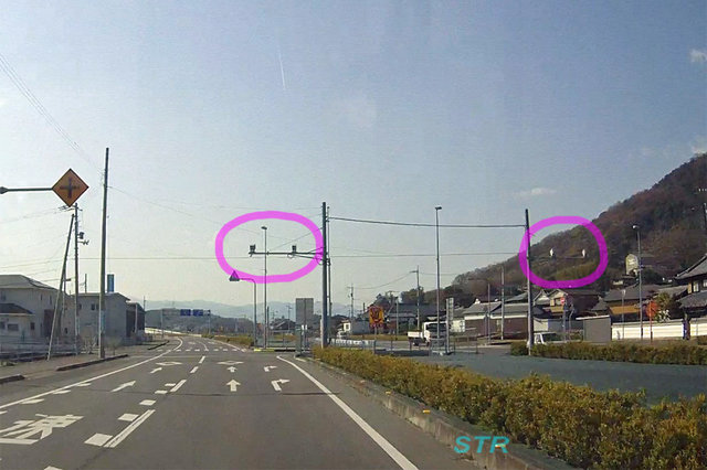 高松市西山崎町 県道44号線のNシステム