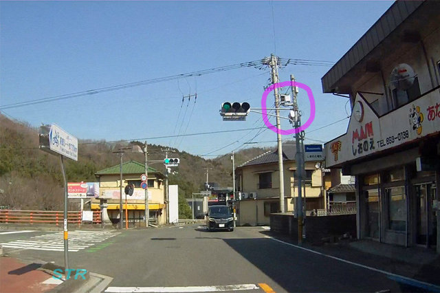 高松市塩江町安原上東 国道193号線のNシステム
