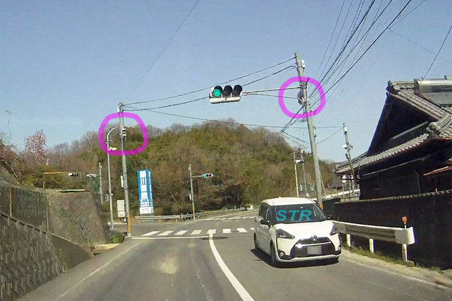 三豊市高瀬町佐股 県道24号線のNシステム