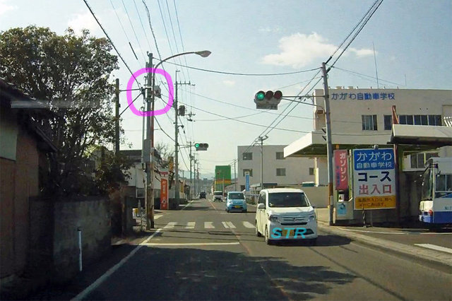 高松市香川町浅野 県道280号線のNシステム
