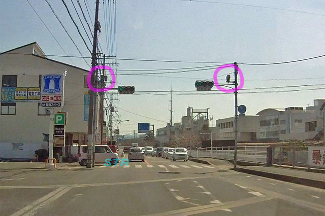 三木町鹿伏 県道38号線のNシステム