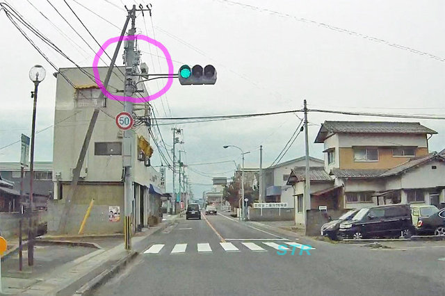 丸亀市川西町北 県道46号線のNシステム