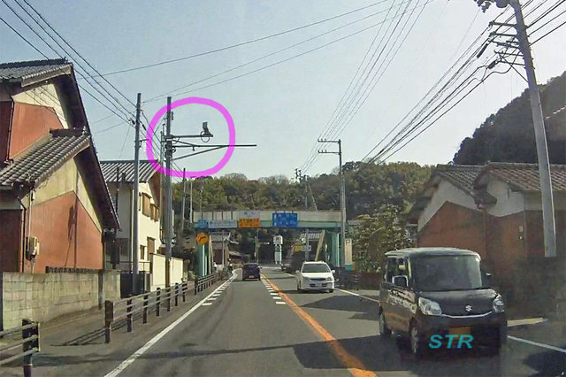 まんのう町買田 国道32号線のNシステム