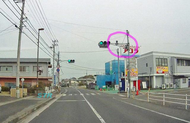 丸亀市柞原町 県道4号線のNシステム