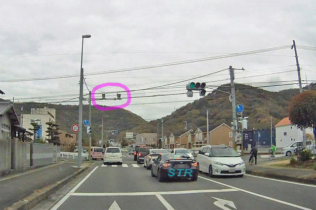 高松市鶴市町 県道176号線･市道木太鬼無線のNシステム