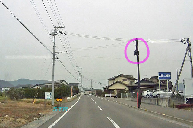 綾川町滝宮 県道184号線のNシステム