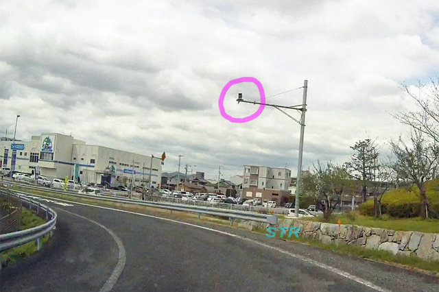 高松市林町 高松中央IC前のNシステム