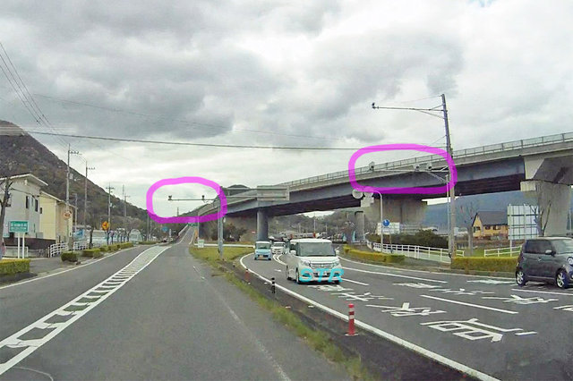 高松市中間町 県道12号線のNシステム