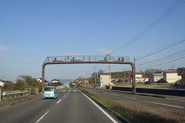 高松市中山町 県道161号線のNシステム
