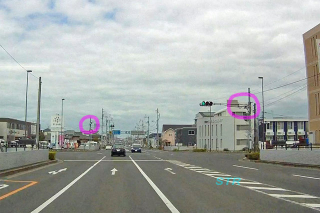 高松市伏石町 市道朝日町仏生山線のNシステム