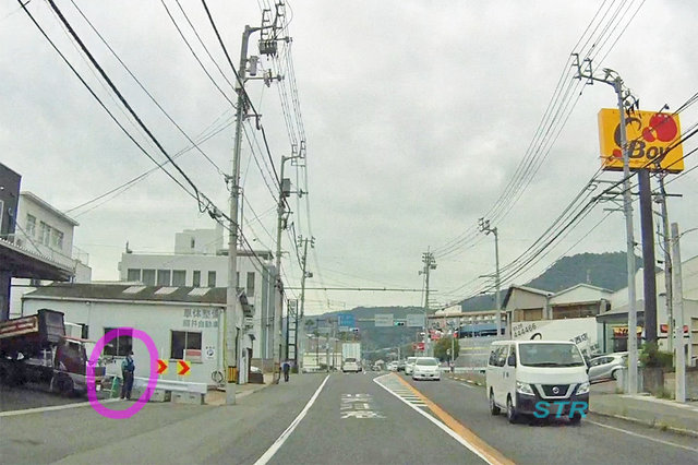 高松市香西東町 県道33号線 香西新橋東詰交差点付近でのシートベルト取り締まり