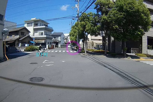 高松市浜ノ町 ロイヤルガーデン高松駅西前での一時不停止違反取り締まり