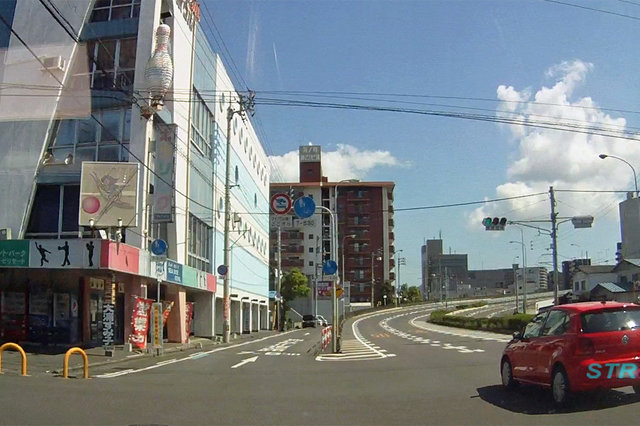 高松市浜ノ町 シーサイドボウル高松東側での一時不停止違反取り締まり