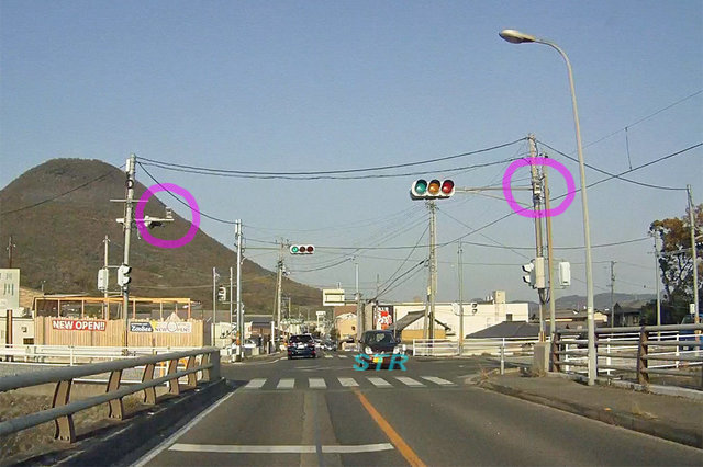 丸亀市飯野町東二 県道18号線のNシステム